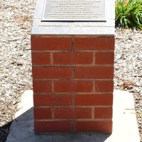 The dedication plaque for the roundabout