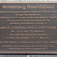 The dedication plaque