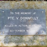 V Donnelly Memorial Plaque - Liz Williamson, 11 May 2019