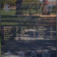 The Memorial central panel, with dedication and Roll of Honour