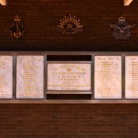 The marble tablets from the former Tongala Memorial Cottage Hospital