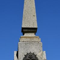 The opposite side of the obelisk, with the AIF emblem