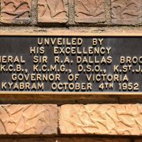 The unveiling plaque