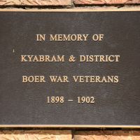 The plaque commemorating those who served in the South African (Boer) War