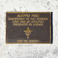 The dedication plaque