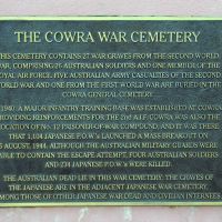 Cowra War Cemetery Interpretative Plaque