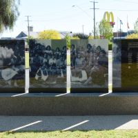 The pictorial panels commemorating the service of Aboriginal women and girls on the home front during the Second World War