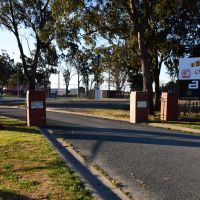 The entrance gates to Congupna Road Memorial Park