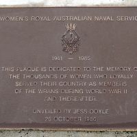 Women's Royal Australian Navy Service (WRANS) 1941 - 1986 Commemorative Plaque