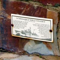 HMAS Voyager Commemorative Plinth and Sculpture Interpretative Plaque