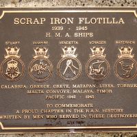 RAN Scrap Iron Flotilla 1939 - 1945 Memorial Plaque 