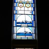 HMAS Cerberus Naval Memorial Chapel Stained Glass Window Commemorating the World War II Scrap Iron Flotilla Ships