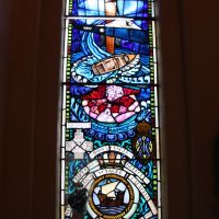 HMAS Cerberus Naval Memorial Chapel Stained Glass Window Commemorating HMAS Voyager (II)