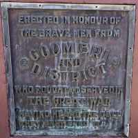 World War 1 Plaque