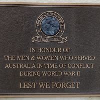 World War 2 Plaque