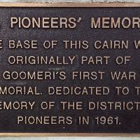 Pioneer Memorial Plaque