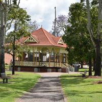 Gympie Memorial Park Bandstand after two years of repairs and restoration due to flooding in 2022