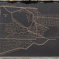 The top plaque showing area.