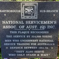 National Service Plaque