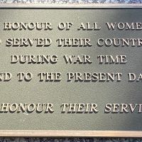 Women Who Served Plaque