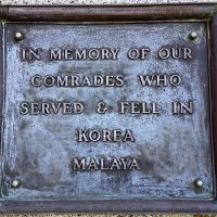 Korea & Malaya Plaque