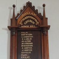 Ballan Presbyterian Church Honor Roll