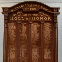 Mt Egerton State School Roll of Honor