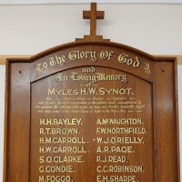 Batesford Fyansford Church of England Honor Roll