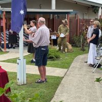 Flag raising on Remembrance Day 11/11/2024