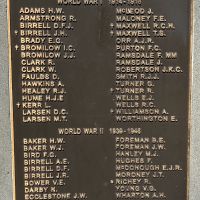 Carlsruhe War Memorial Plaque