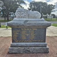 WW I - Soldiers names on south face of Lion sculpture