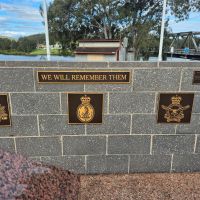 Memorial wall east - armed services commemoration