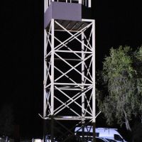 The Guard Tower, on the night of the 75th anniversary of the Breakout