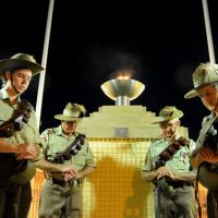 Gympie Memorial Flame & 5th LHR Gympie Troop 24 April 2013