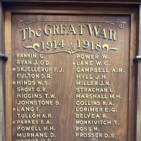 Colac Agricultural High School 1914-1918 Honour Board