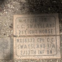 Example of commemorative pavers