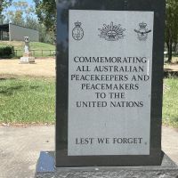 Peacekeepers Memorial - on the rear of the Korean War Memorial