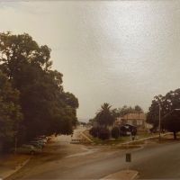 Avenue looking east towards Trawool from Viaduct 1982