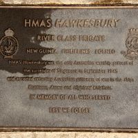 HMAS Hawkesbury River Class Frigate Memorial Plaque