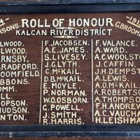 Lower Kalgan Hall Honour Board - WW1