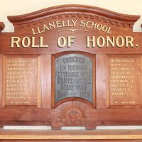 Llanelly School Roll of Honor