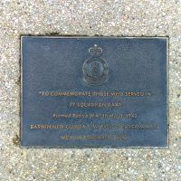 The plaque for 77 Squadron, Royal Australian Air Force