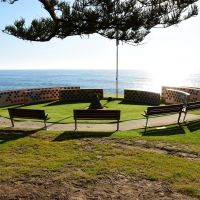 The Memorial, overlooking the Tasman Sea
