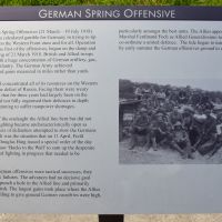 The panel commemorating the German Spring Offensive