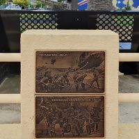 The plaque commemorating the Vietnam War and the Indonesian Confrontation