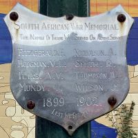 South African War Memorial Plaque