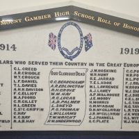 Mt Gambier High School Roll of Honor
