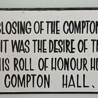 Compton Presbyterian Sunday School Roll of Honour