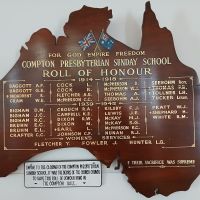 Compton Presbyterian Sunday School Roll of Honour