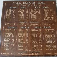 Yahl Honour Roll